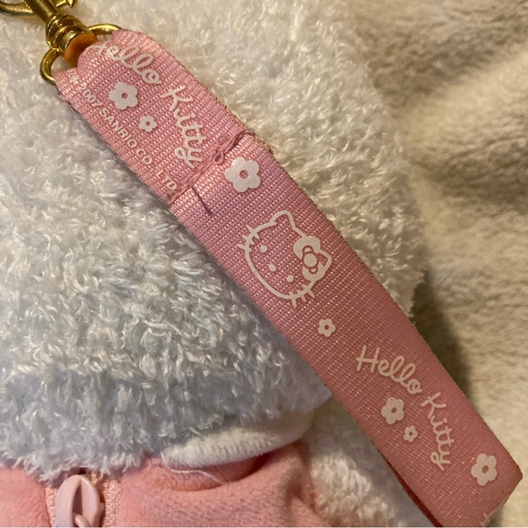 Hello Kitty Sanrio 2008 Plush purse Pink dress, red bow 8" - Picture 5 of 10